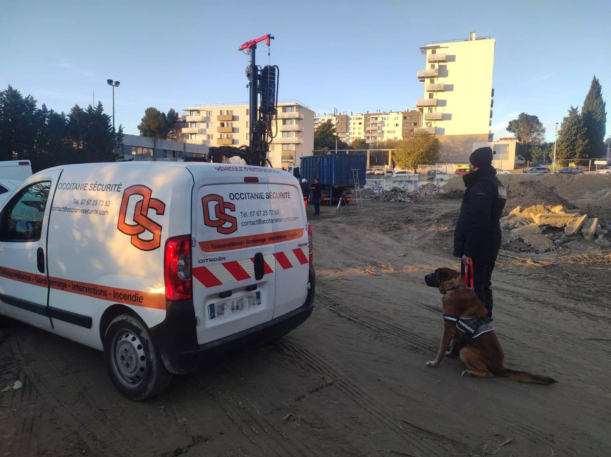 Gardiennage physique agent maître-chien Montpellier